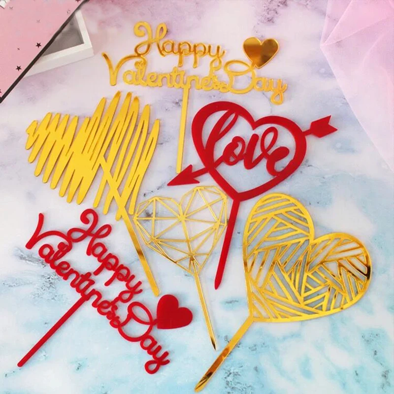 Valentine-s-Day-Acrylic-birthday-decoration-Cake-Topper-lovers-propose-marriage-Top-Cake-Happy-Birthday-Wedding (3)