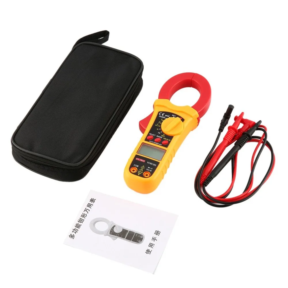 

VC6018G Handheld Digital Clamp Meter Multimeter AC/DC Volt Current Voltage NCV Tester Resistance Ammeter Frequency Multitester