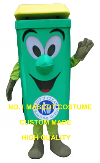 

waste ash bin mascot costume for adult environment protection cartoon recycle can theme anime cosplay costumes carnival 2855