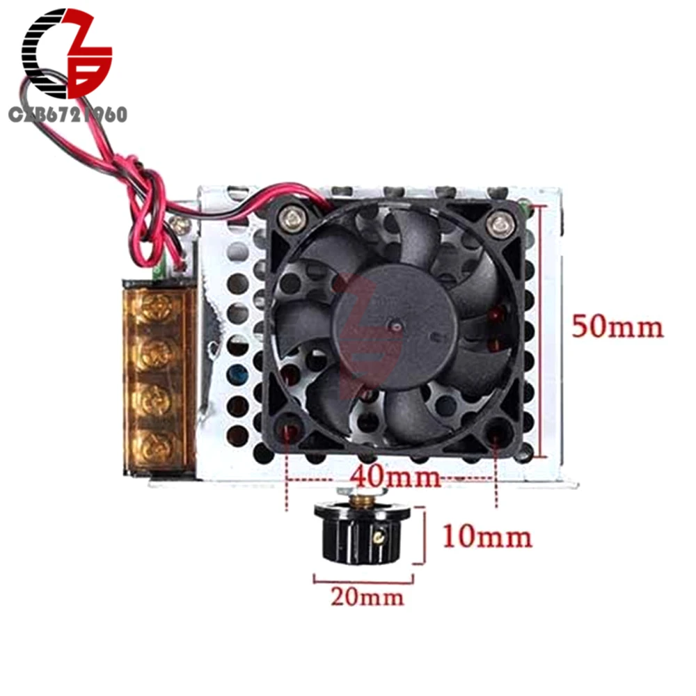 AC Motor Speed Controller - 120V 15A 4000W Variable Fan Speed Regulator With Overload Protection - View #12