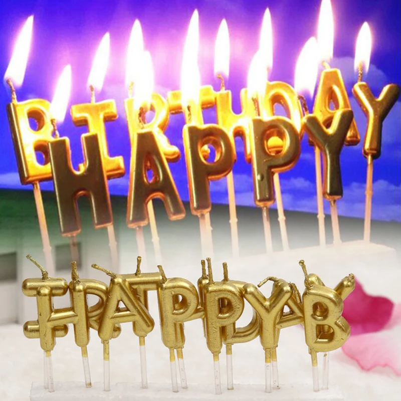 1 Set New Arrival Birthday Cake Decoration Home Party Use Ideal