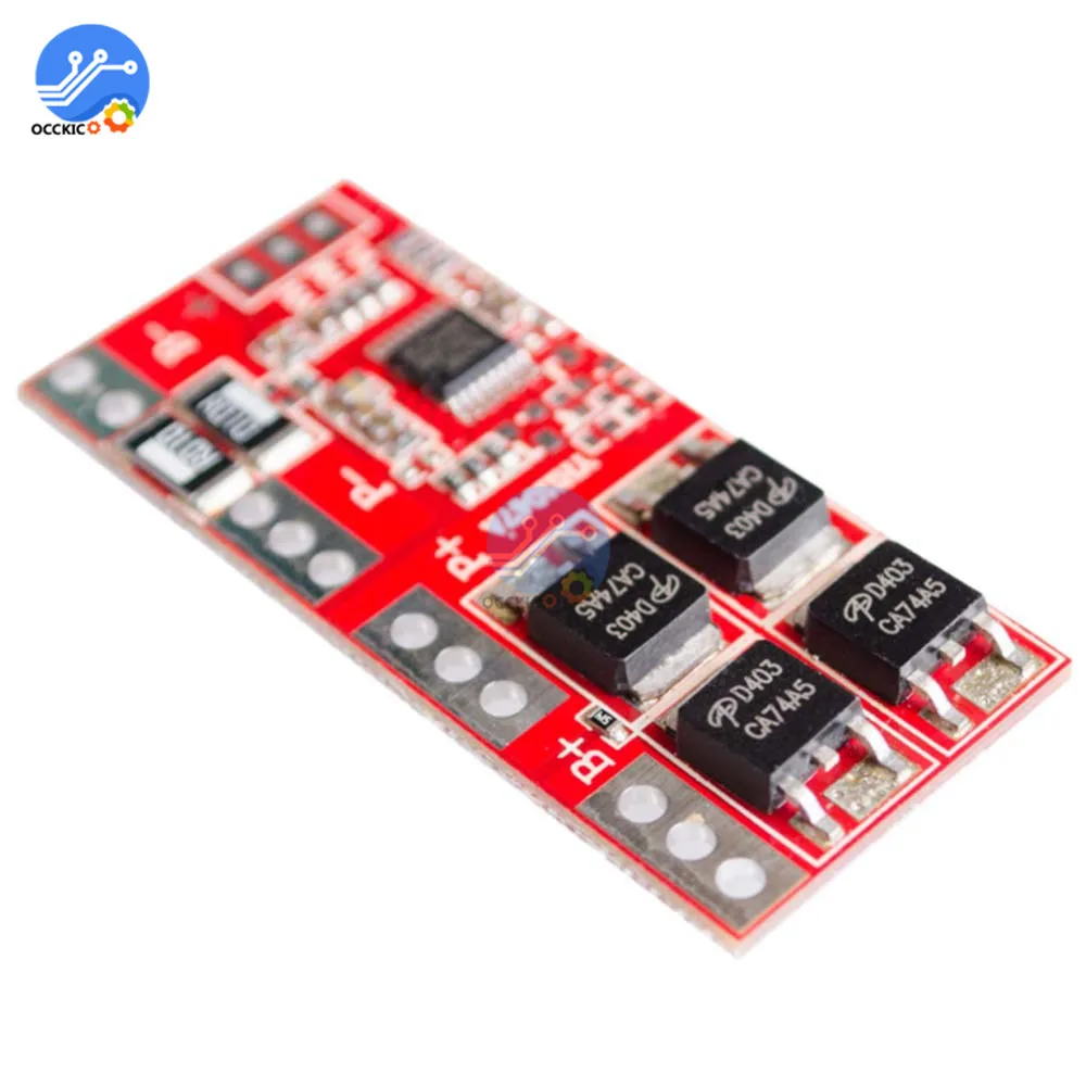 BMS 4S 15A 18650 литиевая батарея Защитная плата зарядное устройство балансировочный модуль 14,4 В 14,8 в 16,8 в блок питания