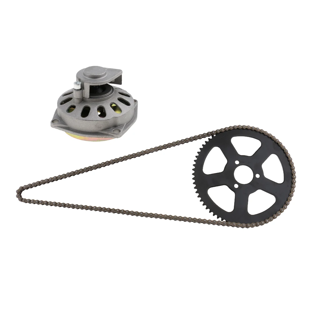 Clutch Drum Bell Housing & 25H 68 Links Drive Chain & Sprocket For 49cc High Quality and Very Durable