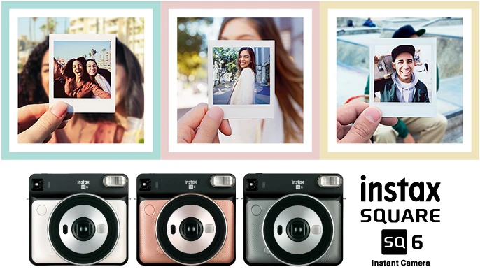 3 цвета Fujifilm Instax квадратная SQ6 фотокамера моментальной печати+ 20 листов квадратной пленки пакет мгновенной камеры instax Мини-пленка