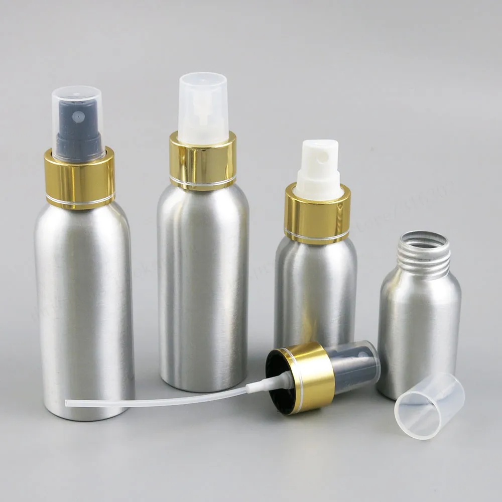 

24 x 1oz 5/3oz 3.33oz 4oz 5oz 8oz Aluminum Fine Mist Spray Atomizer Bottles 30ML 100ML 120ml 150ml 250ml Alumiium Containers