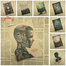 Sci fi триллер ТВ Играть странные вещи классический крафт-бумага плакат для кафе Креативные обои украшение интерьера