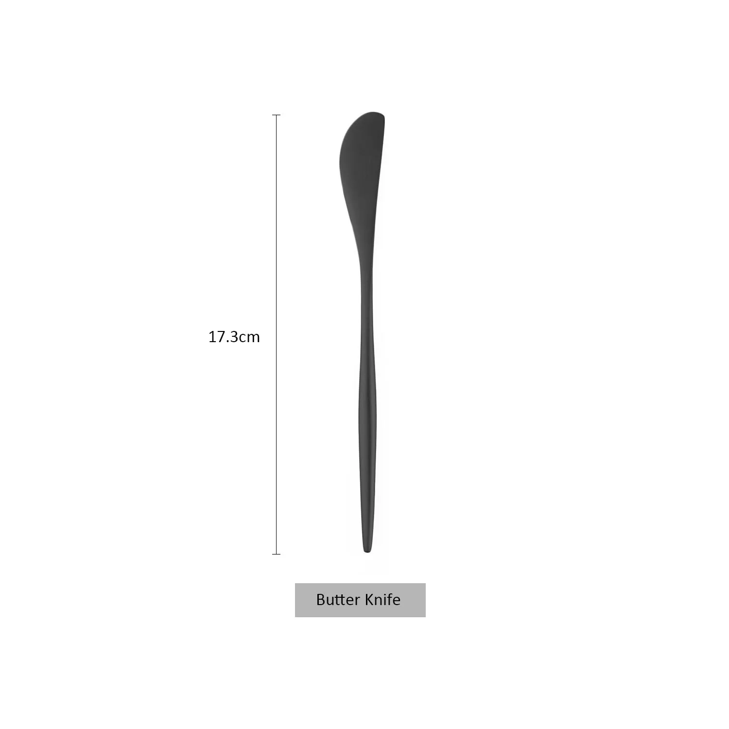 Butter Knife Матовый черный набор посуды из 304 нержавеющей стали набор столовых приборов нож вилка ложка палочки для еды Столовые приборы столовые приборы - Цвет: Butter Knife