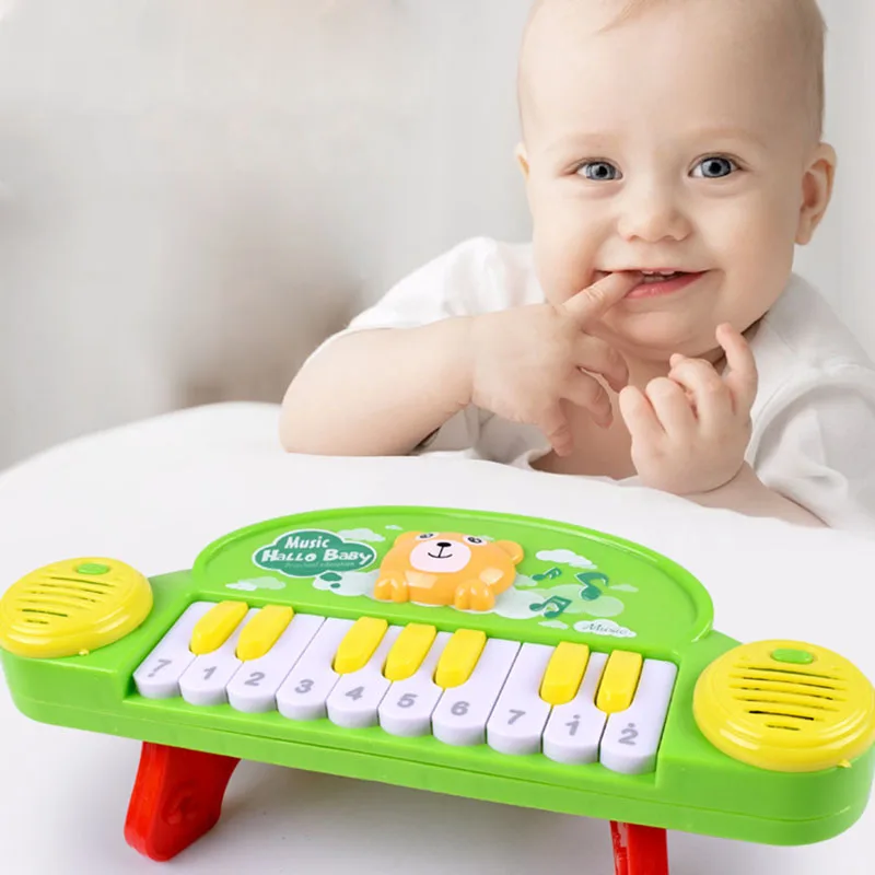 Fun Early Childhood Piano Creative Cartoon Kids Music Learning Tool 10 Keys Universal Electronic Organ Music Teaching Tool