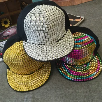 

10pcs free shipping/2016-A622 Manual color decoration snapback hip-hop hat men women baseball cap wholesale