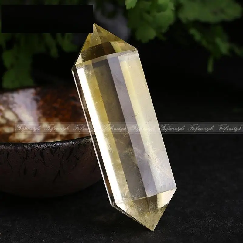 

AAA++1PC Rare Natural Healing Quartz Wand citrine Crystal Double Points Cure Gemstone natural stones and minerals CRYSTAL LOVE