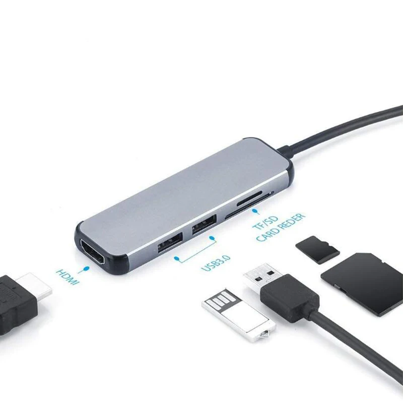USB C адаптер Thunderbolt 3 HDMI HUB для Huawei Mate 20 P20 Pro MacBook Convert Type C|Адаптеры Type-C| |