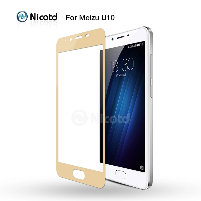 Nicotd 9H полное покрытие из закаленного стекла для Meizu M3 Note M3S M3 Mini Max M3E M3X Pro 6 Plus U10 U20 M5 Note M5s защитная пленка