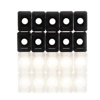 

100Pcs 4.6mm IMC Black and white Width Cable Tie Base Saddle Type Mount Wire Holder