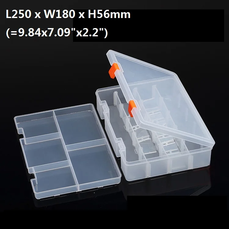 Plastic Electronic Parts Toolbox Waterproof Transparent Tool Box SMT Screw Containers Components