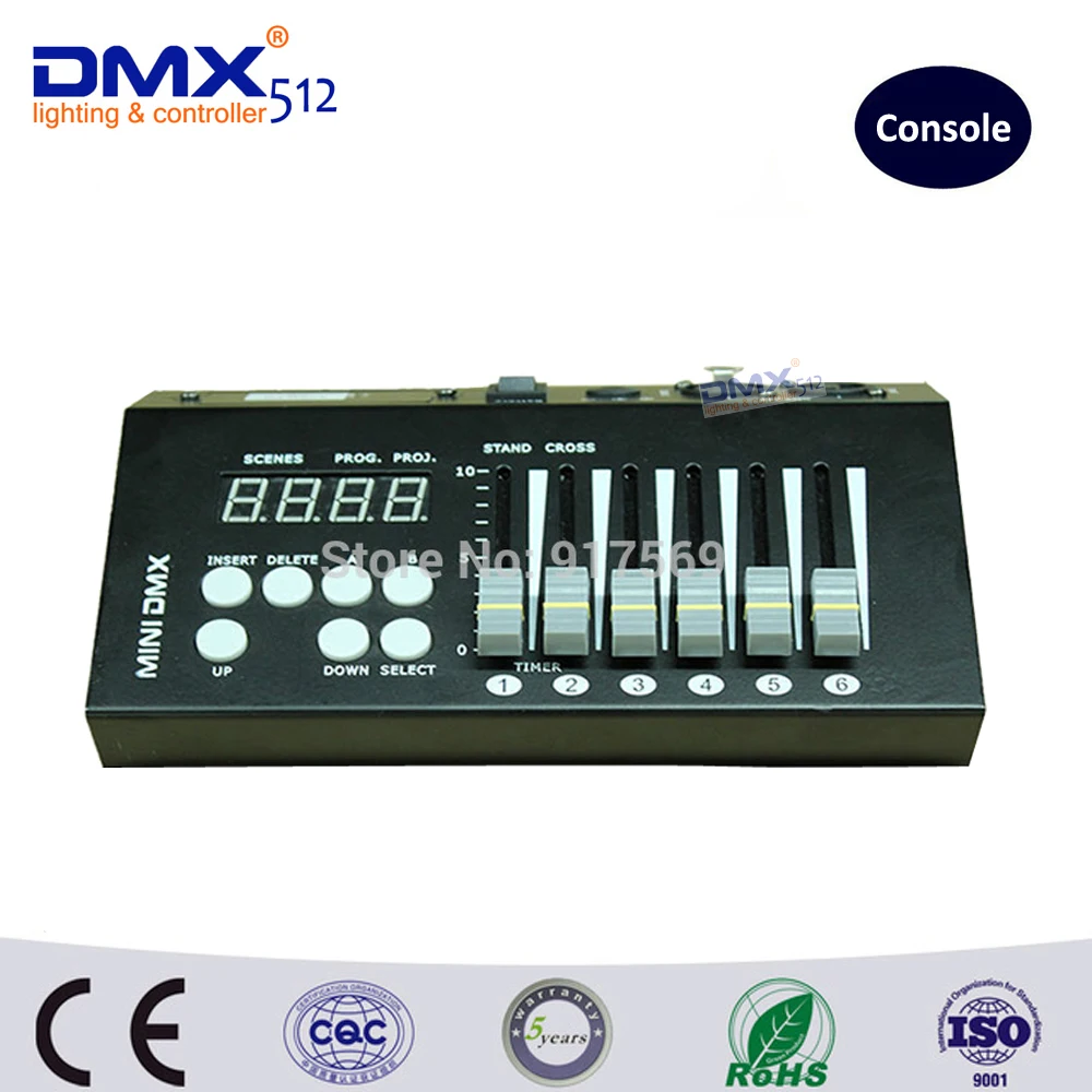

DHL Free shipping 9V battery 54channels mini light console