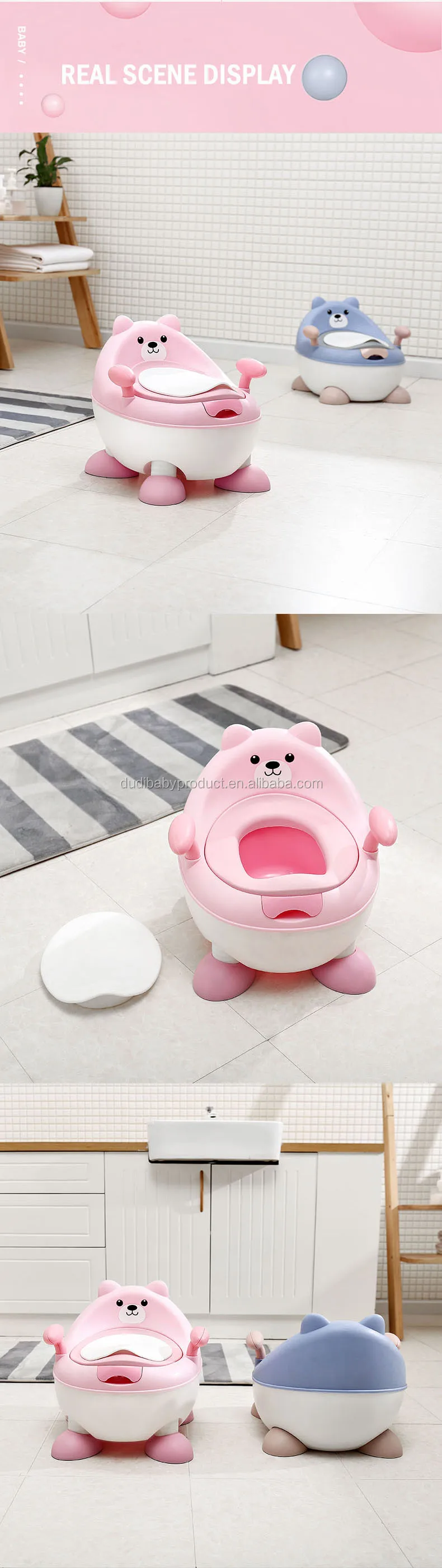 Медведь Детский горшок многофункциональный туалет горшок Детский горшок тренировочный горшок для девочек горшок для мальчика стул Туалет бесплатно горшок щетка+ мешок для чистки