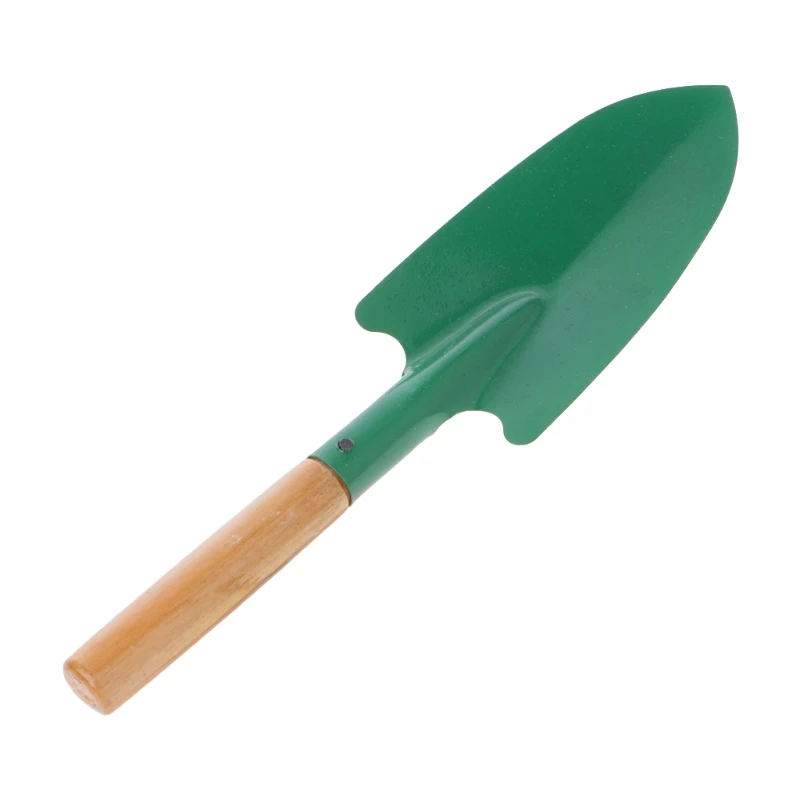 

Wooden Handle Reinforced Gardening Shovel Loose Soil Planting Easy Use