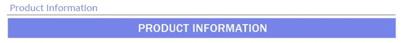 Product Information