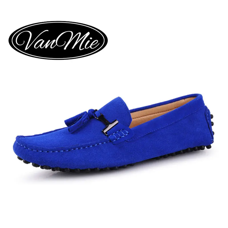

Vanmie Brand 2018 Spring Suede Leather Men Tassel Loafers Moccasins Men Casual Driving Shoes Male Flat heel Boat Shoes