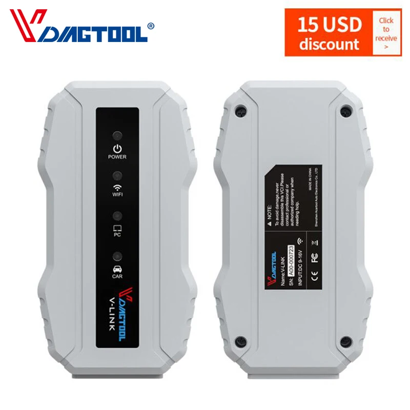 

VDIAGTOOL V-LINK Wifi Truck Diagnostic Tool engines transmissions ABS With All Installers For cart for commins for volvo