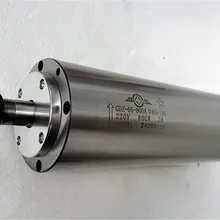 1HP 0.8kw 24000 об./мин. ER11 195 мм длинные водяного охлаждения деревообрабатывающий ac мотор шпинделя 65 мм 4 подшипники 220VAC 5A 400 Гц ЧПУ