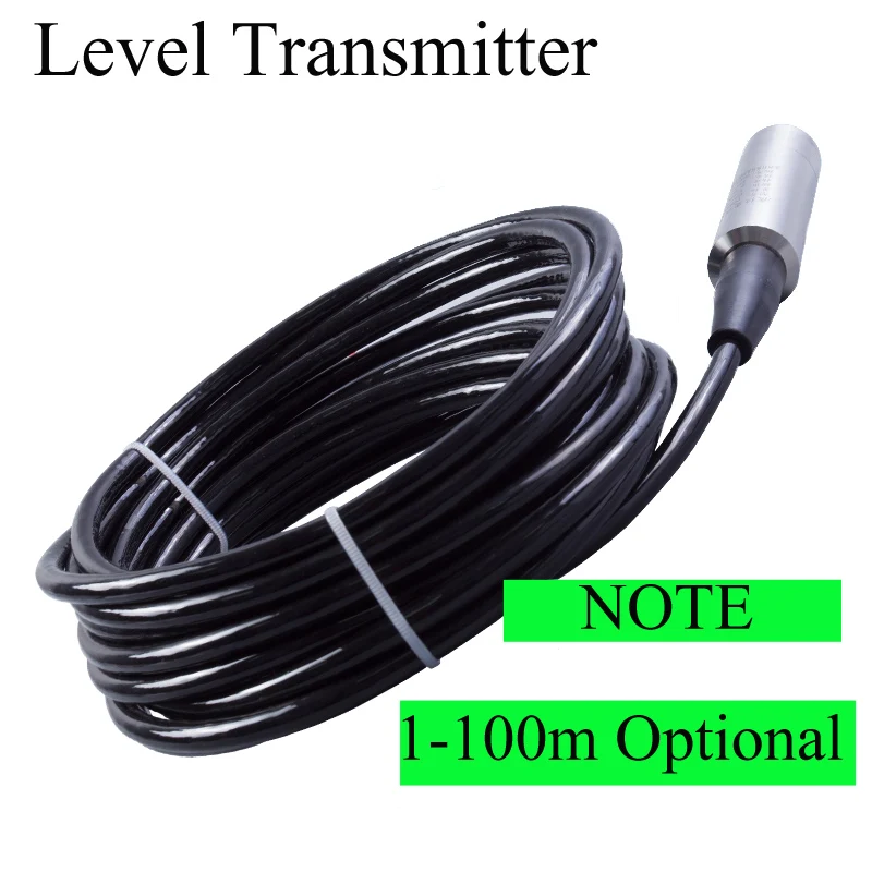 

Input level transmitter ,water level Sensors Range:10m (default) 5-100m , 4-20mA integrated liquid Level transmitter sensor