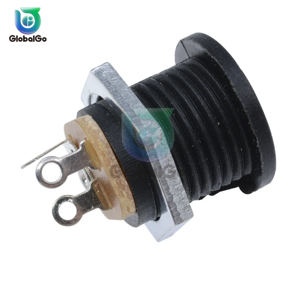 

10pcs/Lot DC Power Socket Jack Female Connector Panel Mount DC-022 5.5 x 2.1mm Power Outlet Adapter Electrical Socket