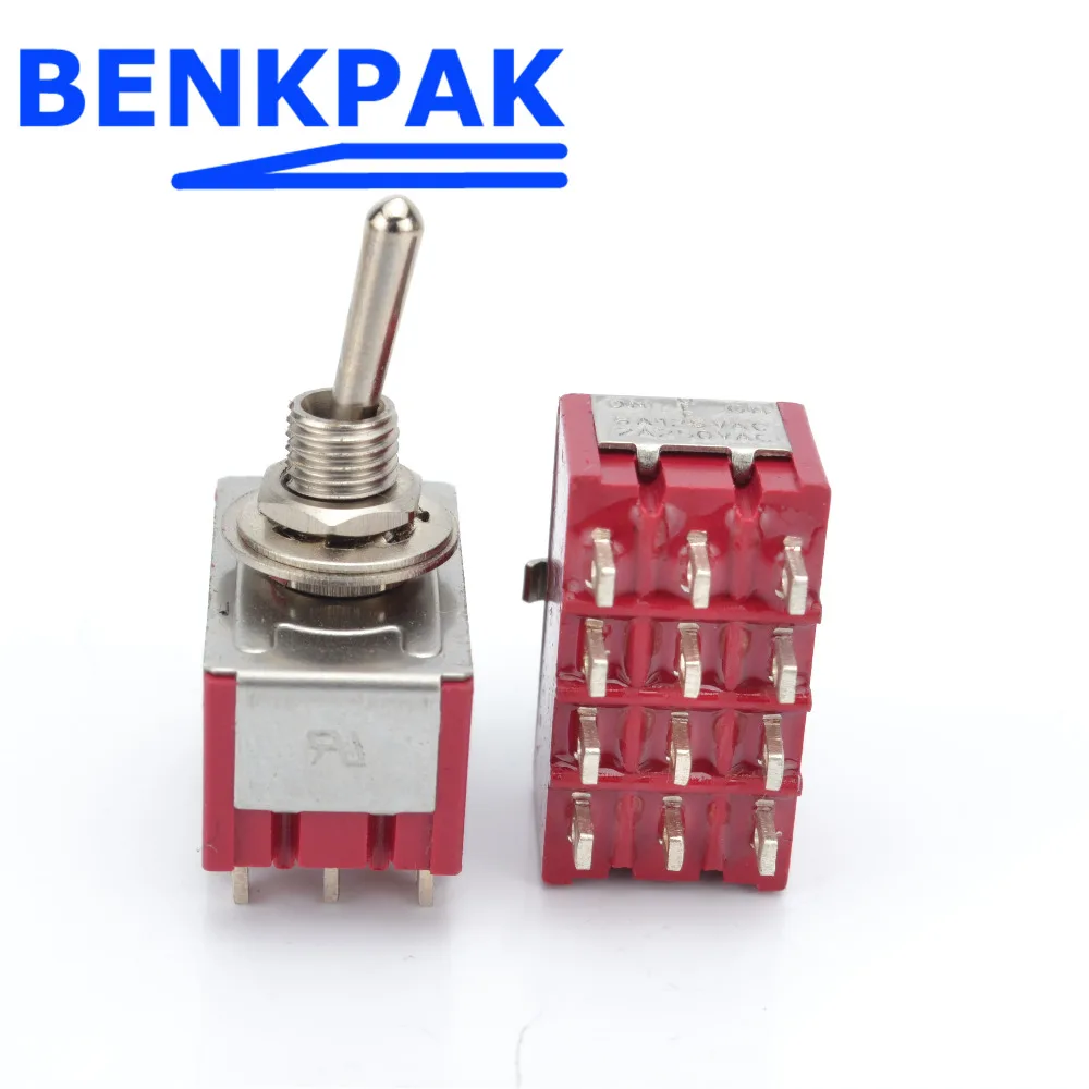 

MTS-402 12 pins mini toggle switch ON-ON 6mm