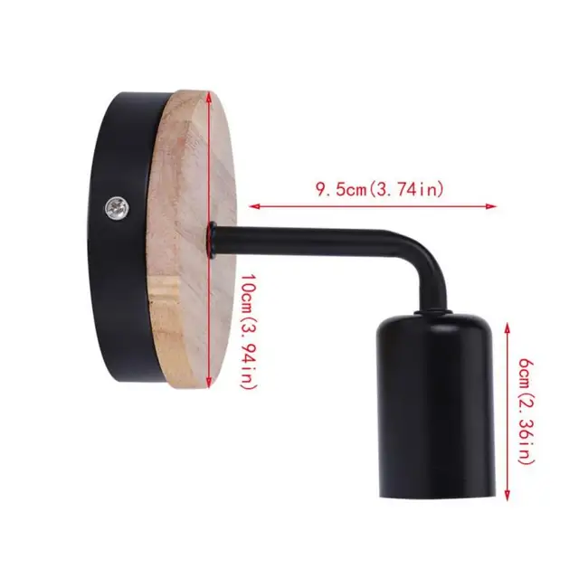 Buy Modern E27 Socket Wall Mounted Lamp Holder Bedside