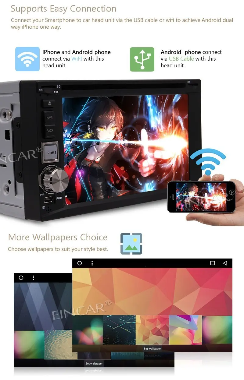 2 GB 32 8 Core двойной Din 6 ''Android 7 1 головное устройство Автомобильный