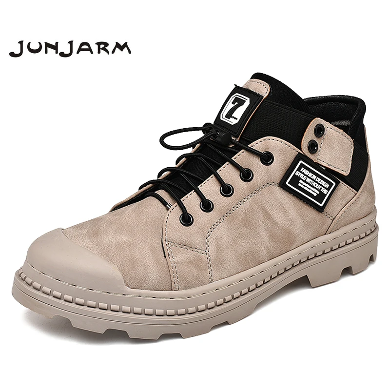 

JUNJARM Men Sneakers Fashion Leisure High-top Canvas Shoes For Men Casual Shoes Lace-Up Male Summer Shoes Autumn Zapatos Hombre