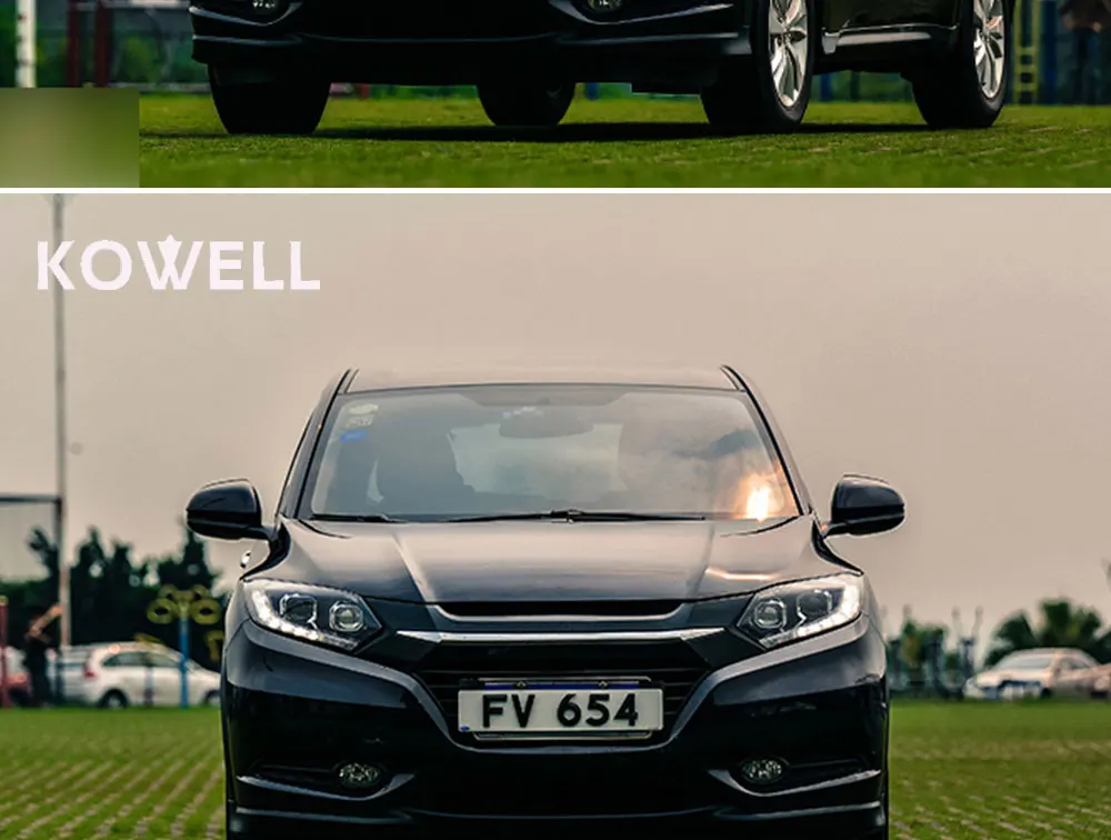 KOWELL автомобильный Стайлинг для Honda vezel HRV фары светодиодный DRL передние фары Биксеноновые линзы HID