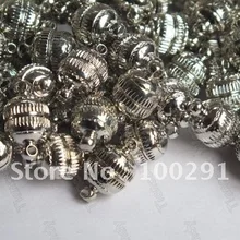 100 шт 14 мм родиевое покрытие металлический цвет ювелирные изделия ожерелье на магнитной застежке браслет крючки