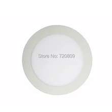 10 шт./лот 12 Вт поверхностного монтажа круглый светодиодный Панель потолочный светильник Чистый/теплый белый