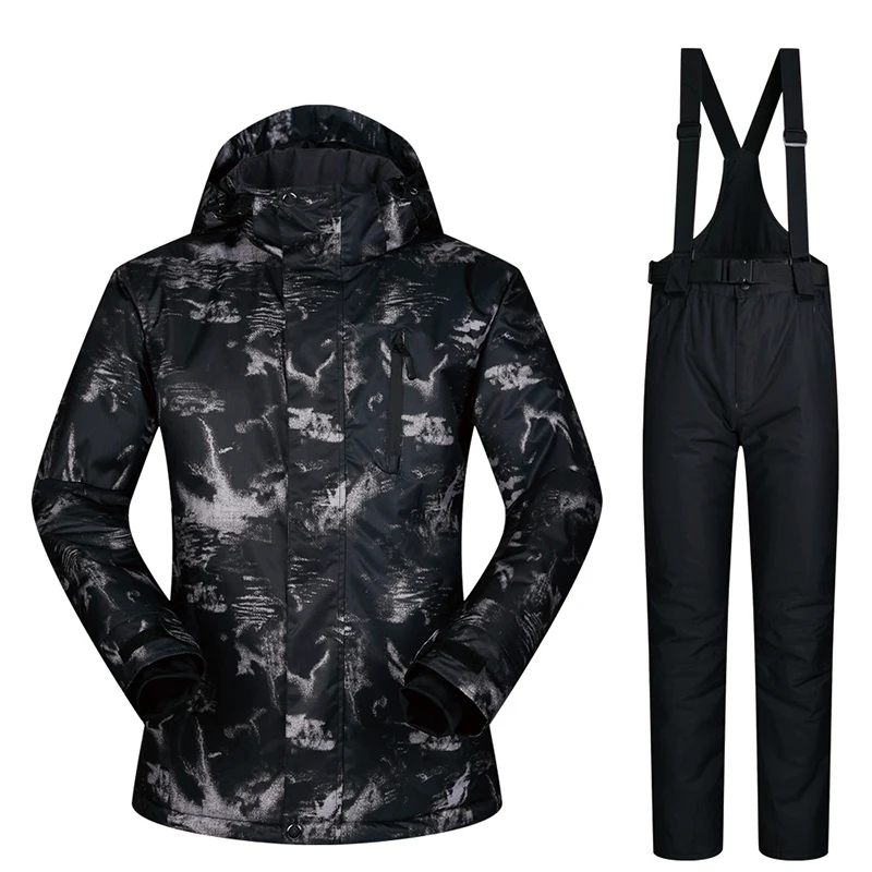Outdoor sports men's ski suit camouflage ski pants suit men's ski suit