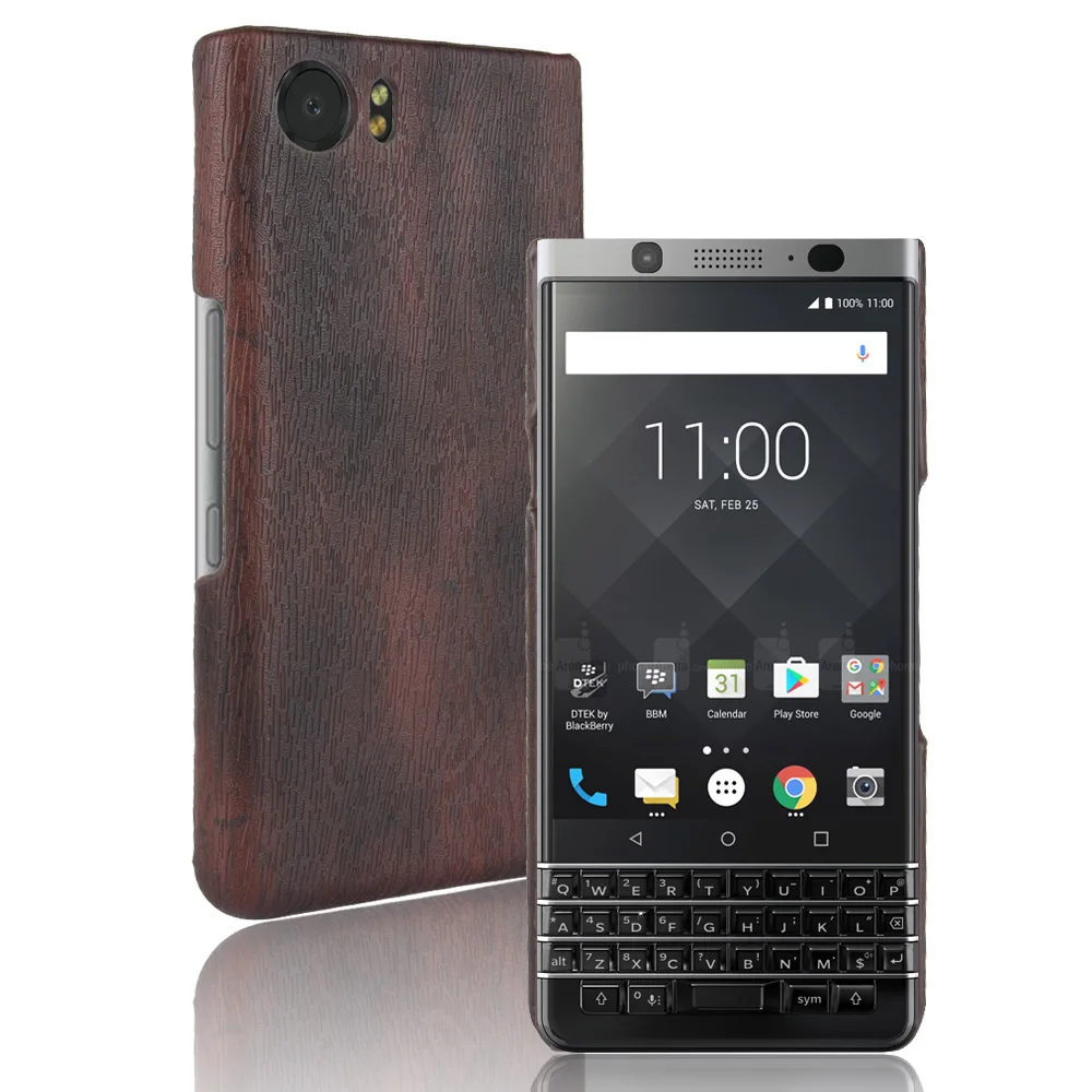 Роскошный винтажный кожаный чехол Woodern Skin для Blackberry Keyone KeyTwo Priv Q30 Q20 жесткий чехлы