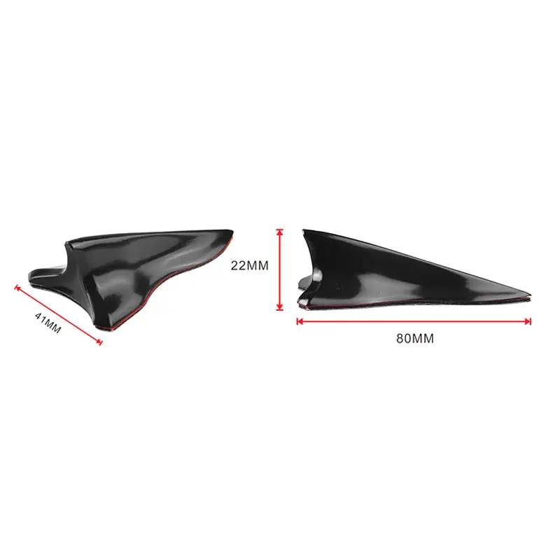 

10 Pcs Gen Shark Fin Diffuser Vortex Generator For Mazda Subaru Roof Spoiler Bumper M8617