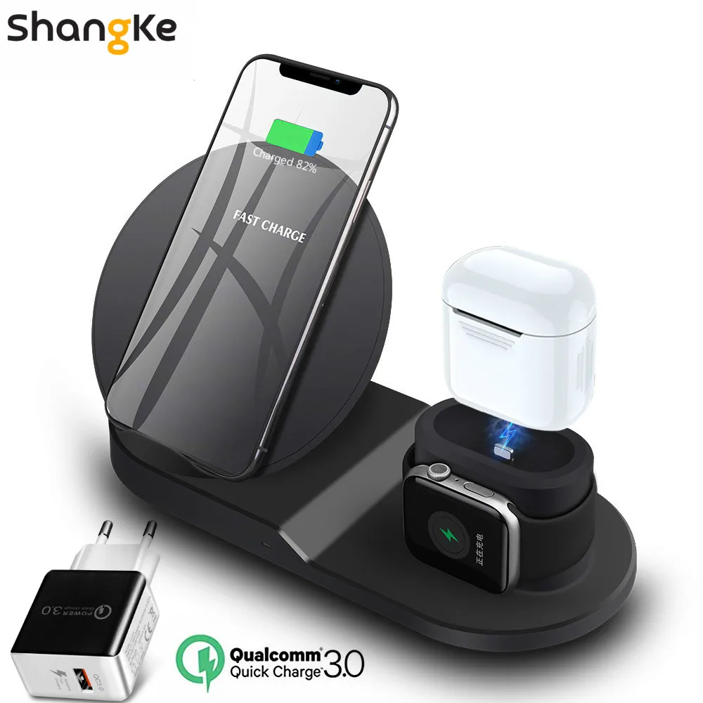 Wireless Charger Stand for iPhone AirPods Apple Watch