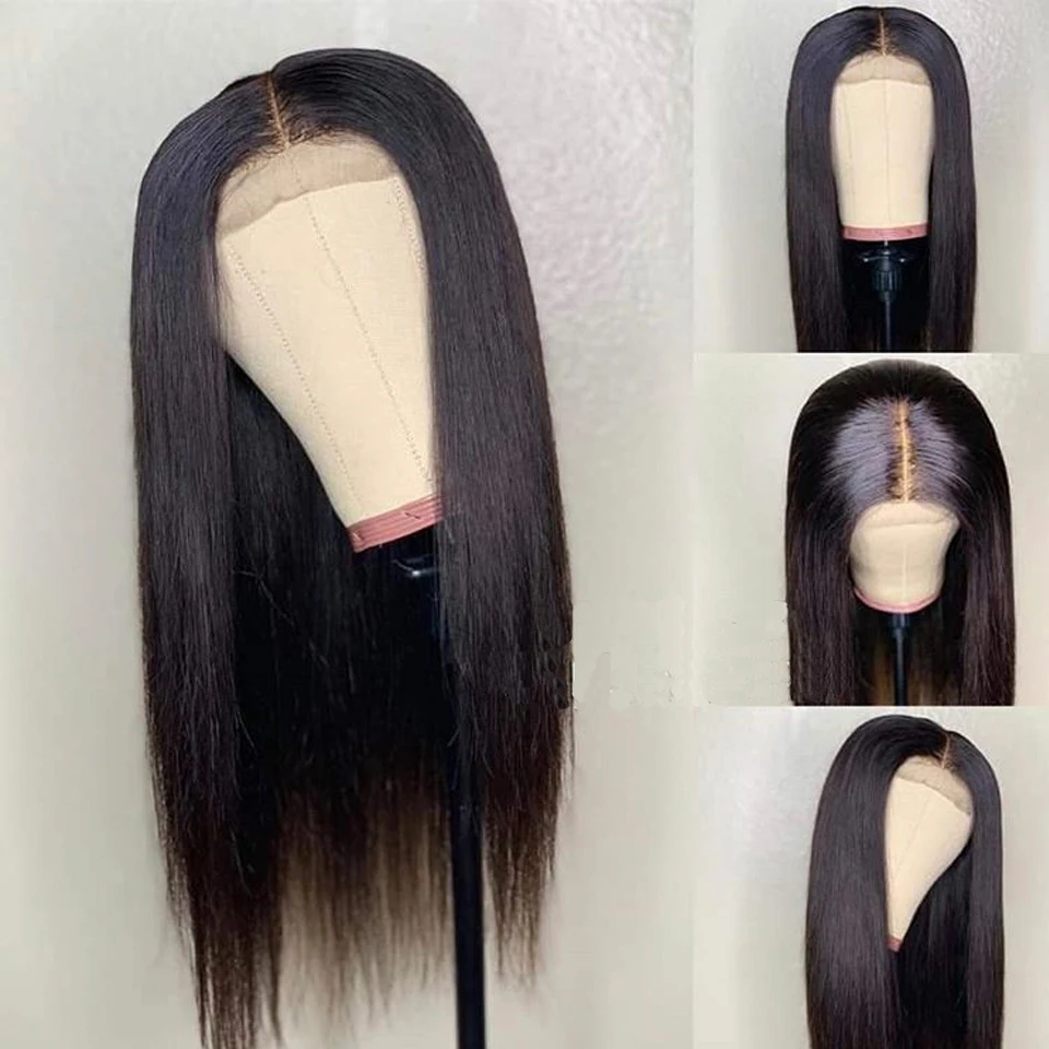 

150% Density Straight Brazilian Remy Lace Front Human Hair 8-22inch 360 Lace Frontal Wig For Women With Pre Plucked Hairline