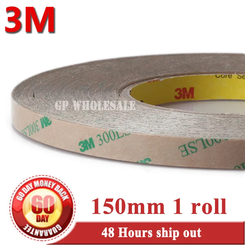 15cm, 150mm*55M 3M 9495LE 300LSE Strong Sticky Double Sided Adhesive