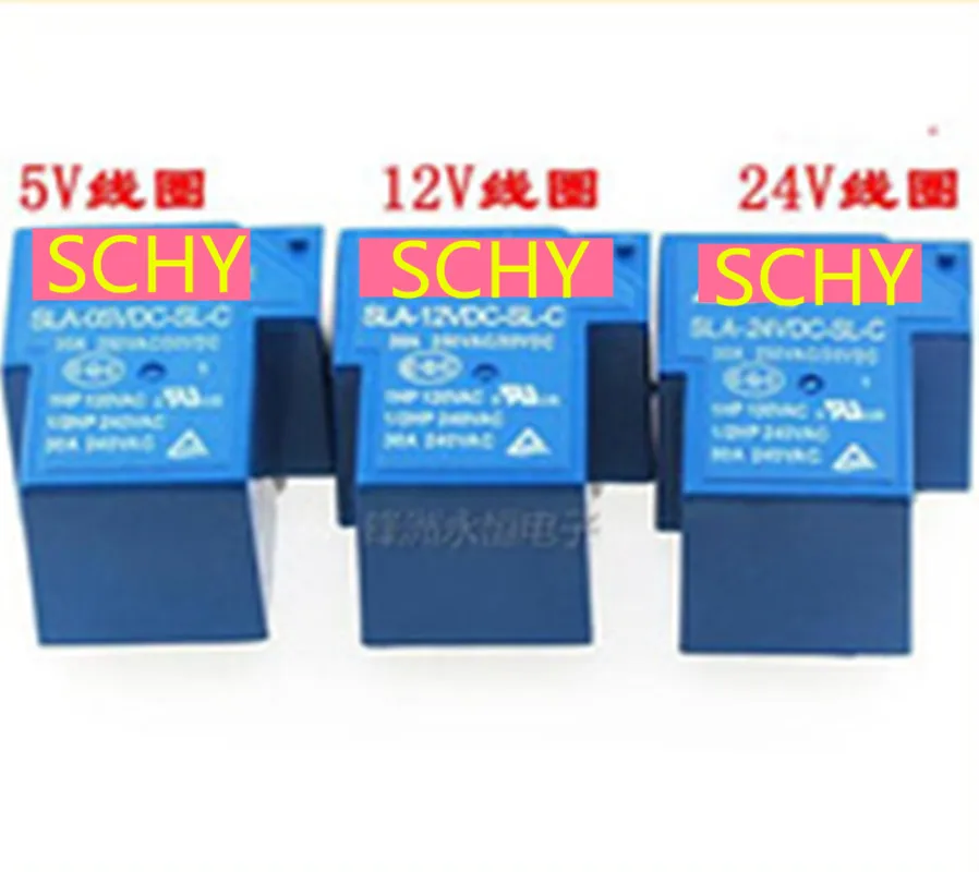 SLA-05VDC-SL-C SLA-12VDC-SL-C SLA-24VDC-SL-C 5V 12V 24V 30A 6PIN T90 10PCS