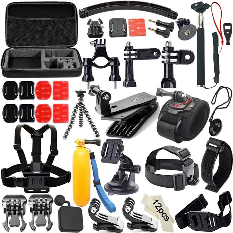 Kit de accesorios para Gopro Hero 6 5 4 3, conjunto de sesión para Xiaoyi 4K SJCAM EKEN y otras cámaras acción 12A|Accesorios para fotográfico| - AliExpress
