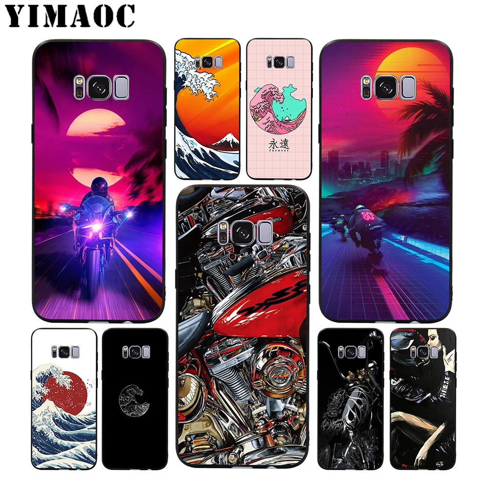 Мягкий чехол YIMAOC Japan Wave Art MOTO для Samsung Galaxy S10 S10e S9 S8 A6 Plus S7 S6 Edge A7 A5 A3 J6 Note 9 8 |