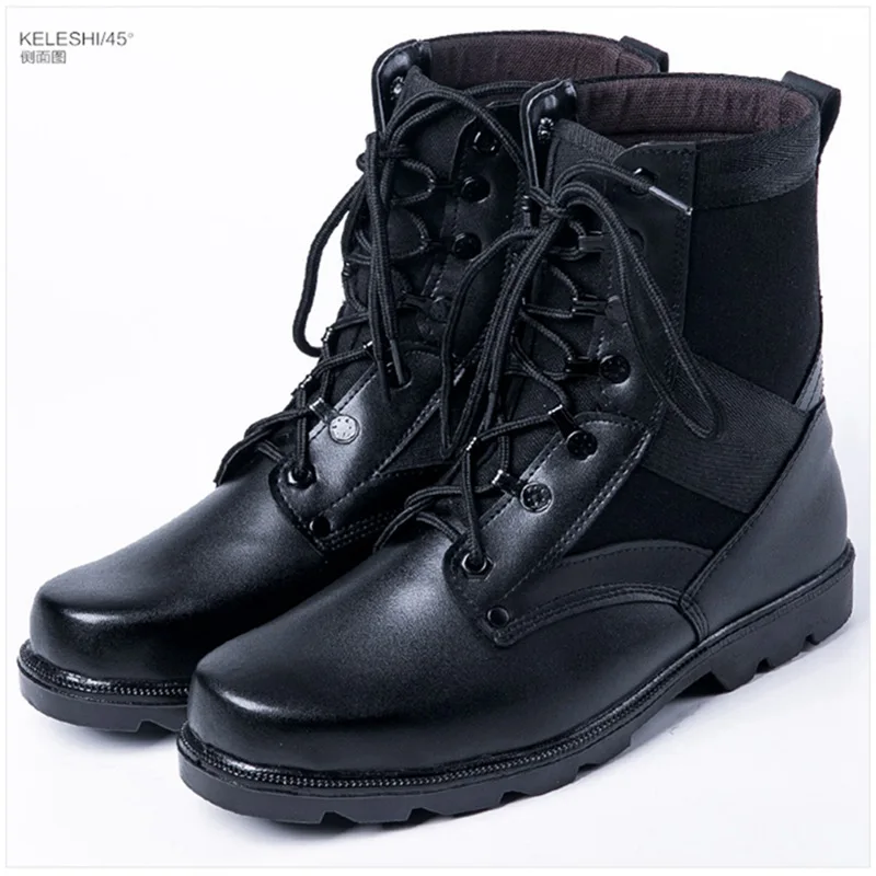 

Tactical Boots Men Canvas Outdoor Hiking Shoes Men's Military Combat Army Boots Work Safety Shoes Men Militares Sapatos 44 45