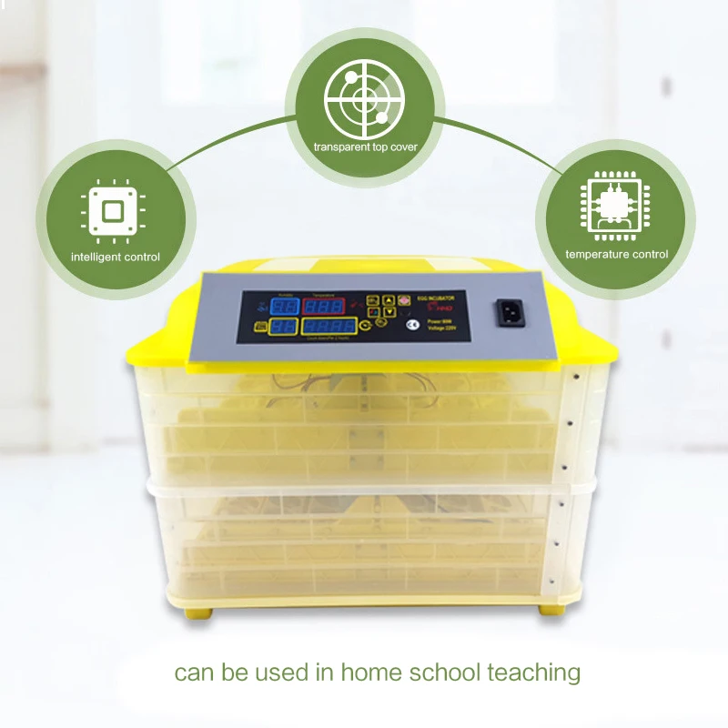 112 Egg Incubator Digital Fully Automatic Mini Egg Hatching Turning Machine