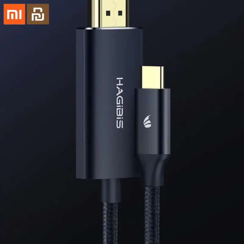 

Xiaomi youpin Type-C to HDMI HD screen line support 4K*2K 60Hz HD video signal transmission, for TV projector Smart home