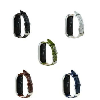 

For Xiaomi Mi Band 3 Watch Strap Smart Wristband Strap Genuine Leather Watchband For Xiaomi Mi Band3 Smart Band Accessories