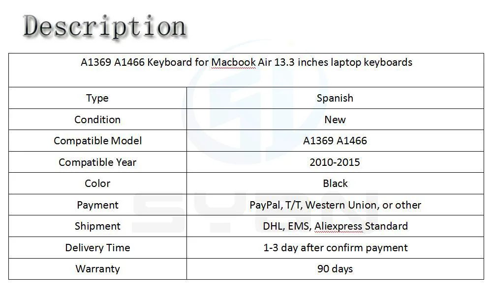 A1369 A1466 Клавиатура для ноутбука Macbook Air 13,3 дюймов ноутбук MD231 MD232 MC503 MC504 MC966 MD760 клавиатуры Фирменная Новинка 2010