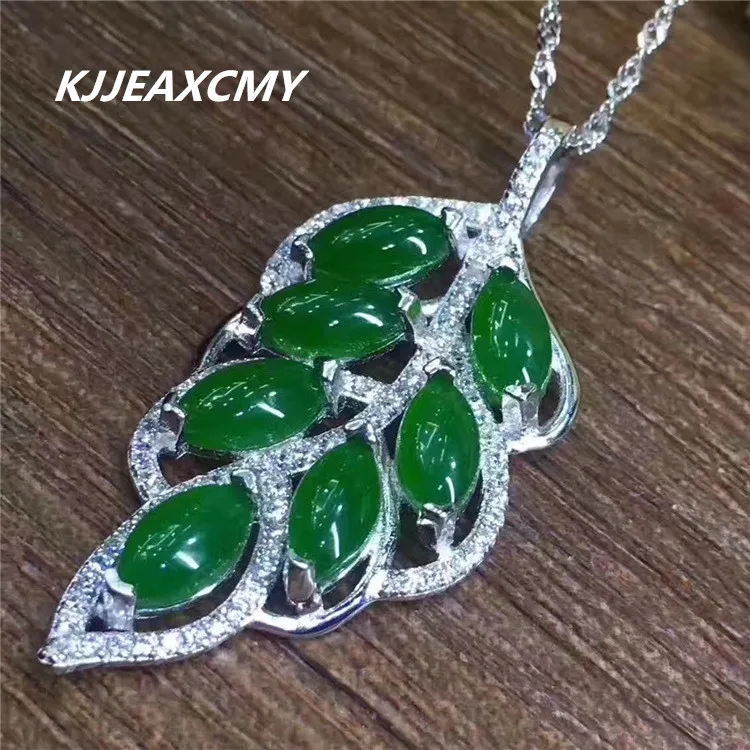 KJJEAXCMY boutique jewelry Women's natural jade Hetian jade pendant