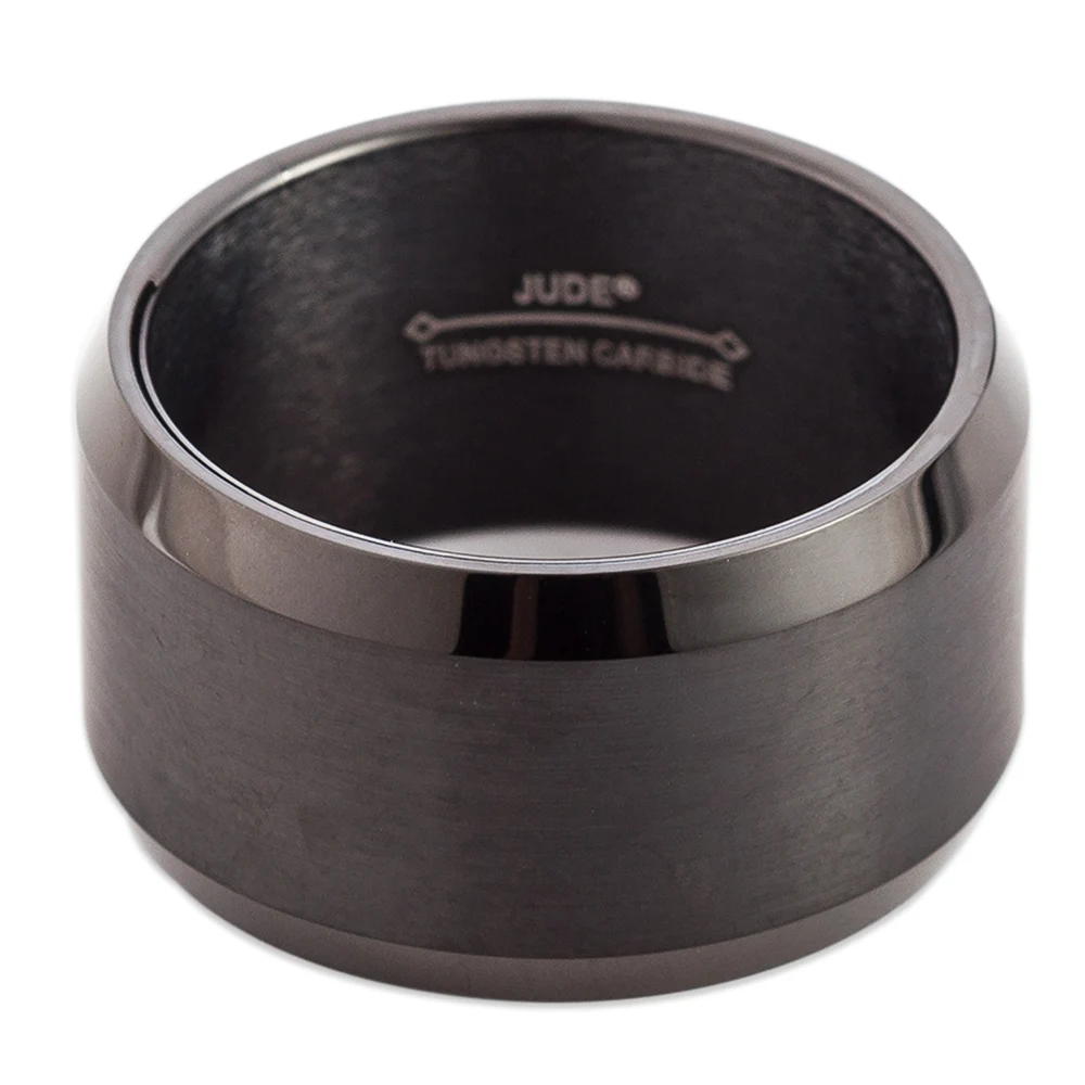 Black Tungsten Carbide 7mm Striped wedding  Band  Ring  Size 7-13 TG019 